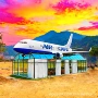 体验咖啡厅大型实训飞机