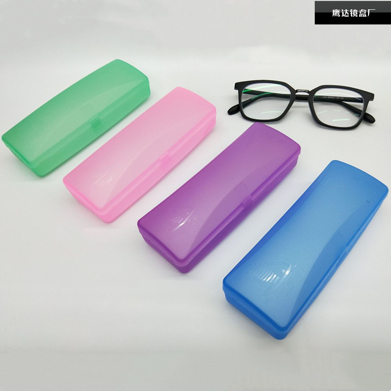 Plastic smooth wholesale plastic myopia glasses frame glasses case presbyopic box candy color transparent plastic box now Plastic smooth wholesale plastic myopia glasses frame glasses case presbyopic box candy color transparent plastic box now