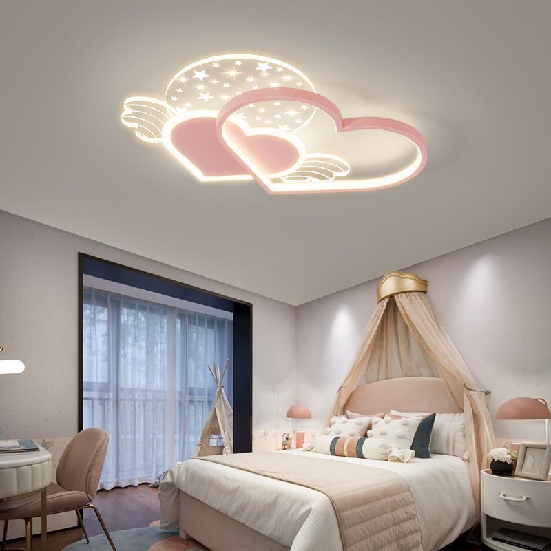 Children's Bedroom Lamp 2022 New Style Simple Modern Boy and Girl Room Lamp Nordic Creative Heart-Shaped Ceiling Lamp Children's Bedroom Lamp 2022 New Style Simple Modern Boy and Girl Room Lamp Nordic Creative Heart-Shaped Ceiling Lamp