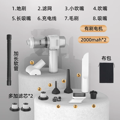 Strong Suction, Blowing, Suction, and Extraction | Tozsoranlar - 3103-b-luxury-model-brush-motor-2000mah2-white