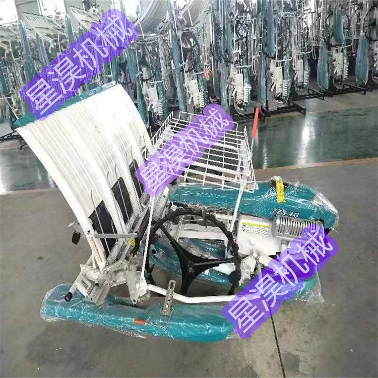 新款乘坐式水稻插秧机 六行自行走水稻种植机山地丘陵水稻插秧机