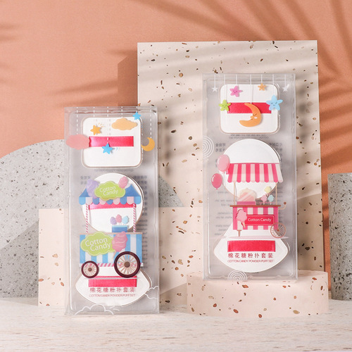 Cotton Candy Air Cushion Powder Puff - Dual-Sided Wet and Dry Foundation-Specific Triangular Sponge Makeup Tool - Non-Absorbent