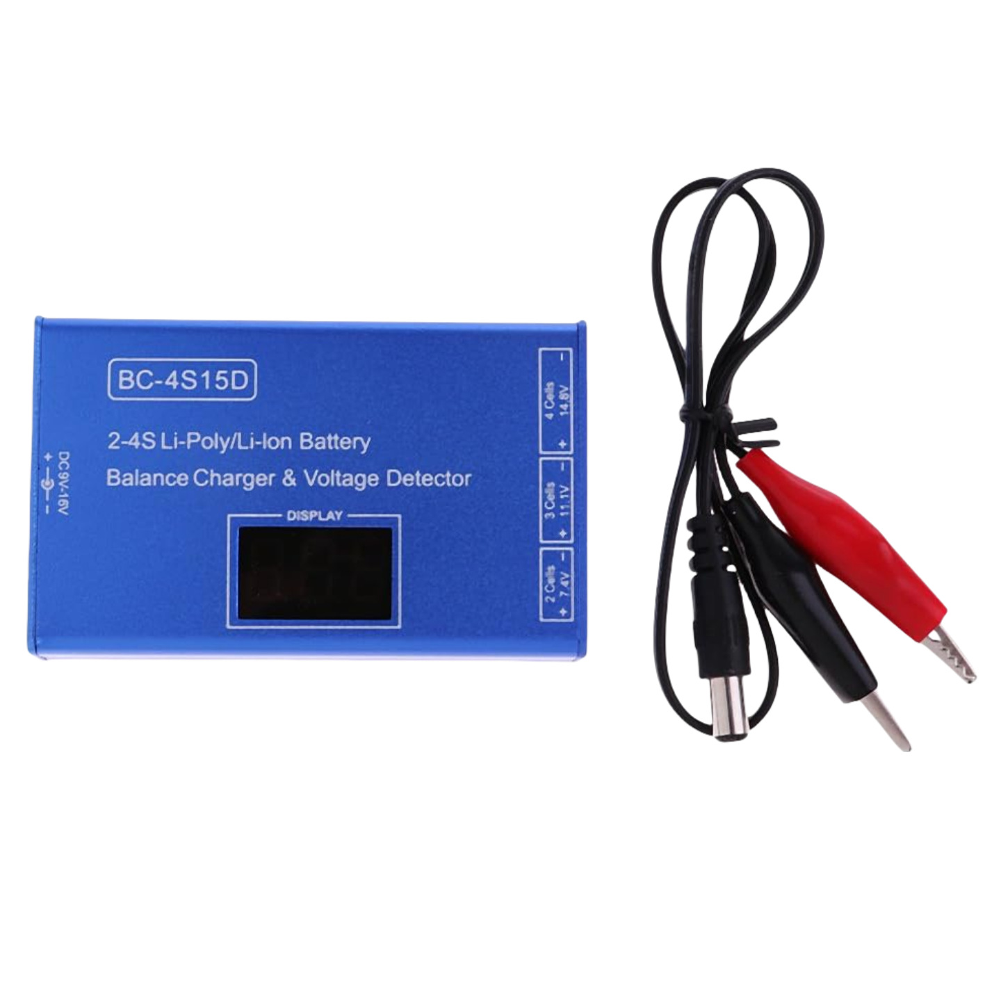 BC4S15D 无人机2-4S锂电池平衡充电器 电压测电显示器 电池充电器