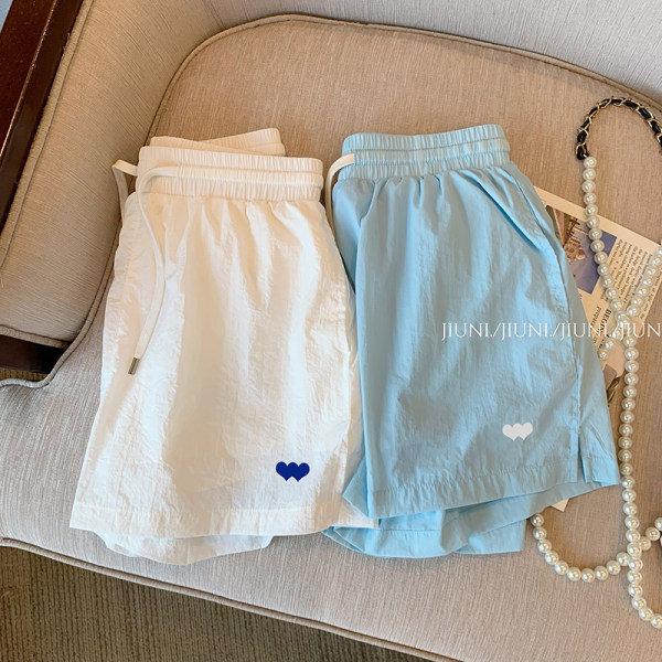 Candy Color Loose Casual Sports Shorts Women's 2023 New Summer High Waist All-match Thin Niche Hot Pants Quick-drying