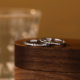 S999 Silver Bamboo Couple Ring Simple Niche Cold Style Men's and Women's High-end All-match National Style Ring
