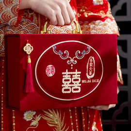 钱订亲盒子礼金现金礼盒彩结婚提亲盒礼盒钱箱订婚盒聘金彩礼彩礼