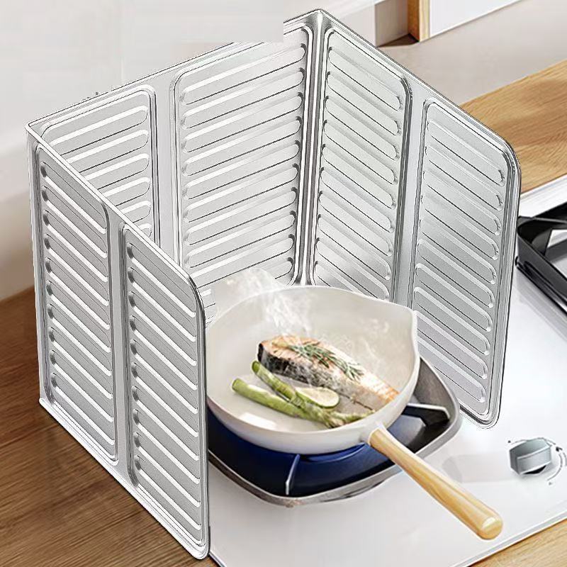 Anti-oil splash guard, oil-blocking board, kitchen gas stove insulation product, aluminum foil heat insulation board for cooking