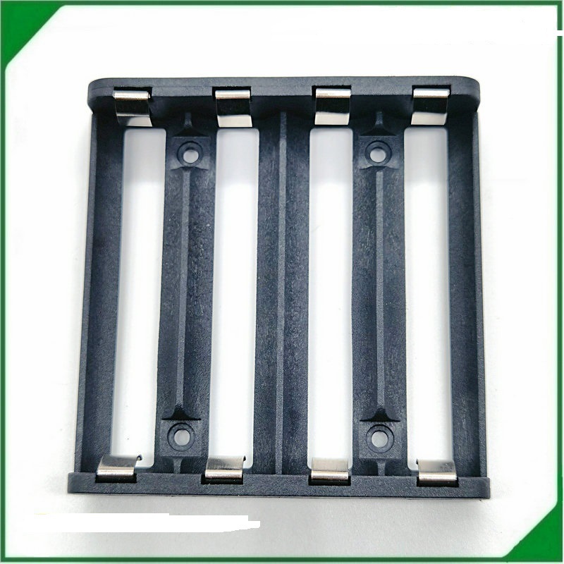 尼龙耐高温18650四节镂空插针 18650电池座