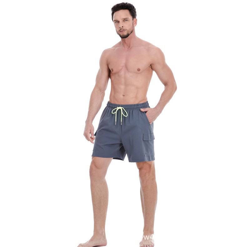in stock beautiful size cross-border waterproof quick-drying beach pants breathable 5-inch short waterproof tooling multi-bag men's surfing pants