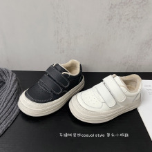 车缝线装饰韩版潮流学生纯色款包头小板鞋2025年冬款男女童小棉鞋
