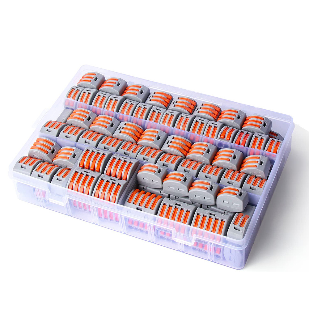 跨境批发 100pcs盒装 PCT按压连接器/快速电线电缆并线分线器套件