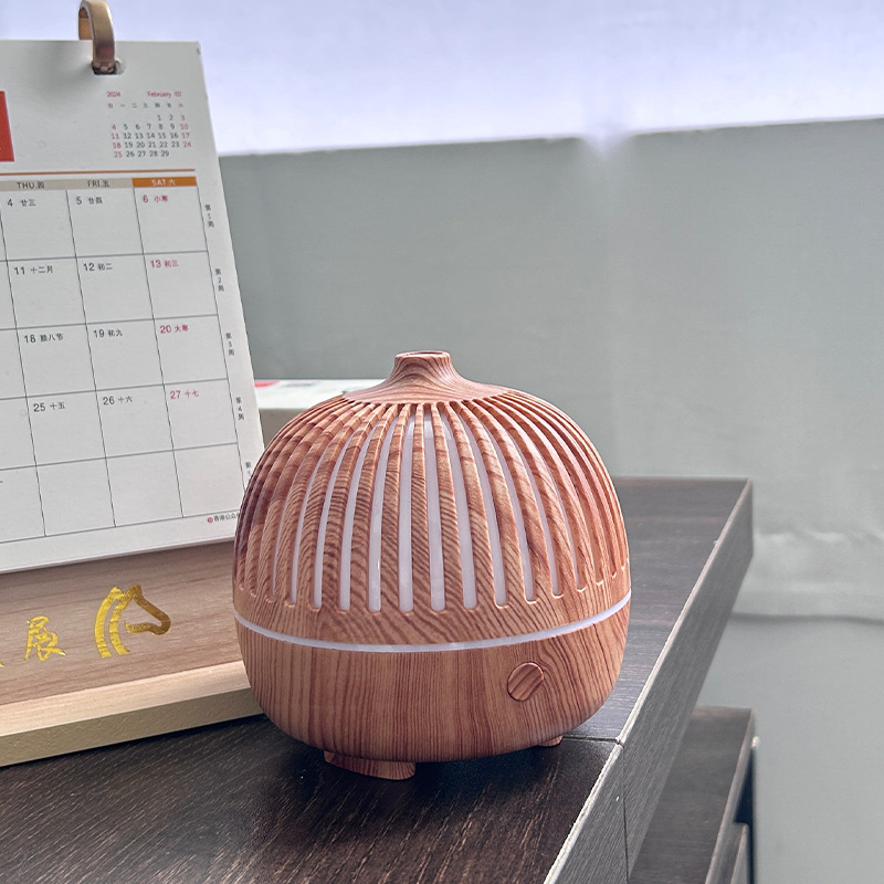 Ancient rhyme wood grain aroma diffuser vertical grain large capacity ultrasonic bedroom bedside office humidification ultra-quiet aroma diffuser