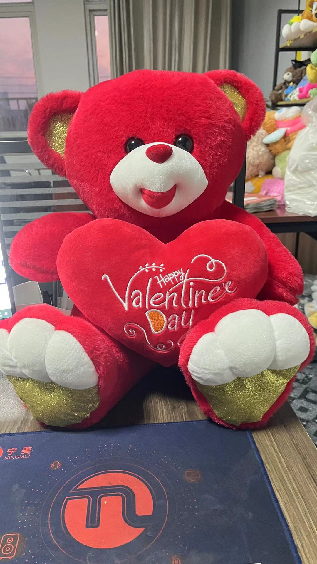 Oso de peluche grande, personalizado, San Valentín, juguete suave, venta directa de fábrica image 7