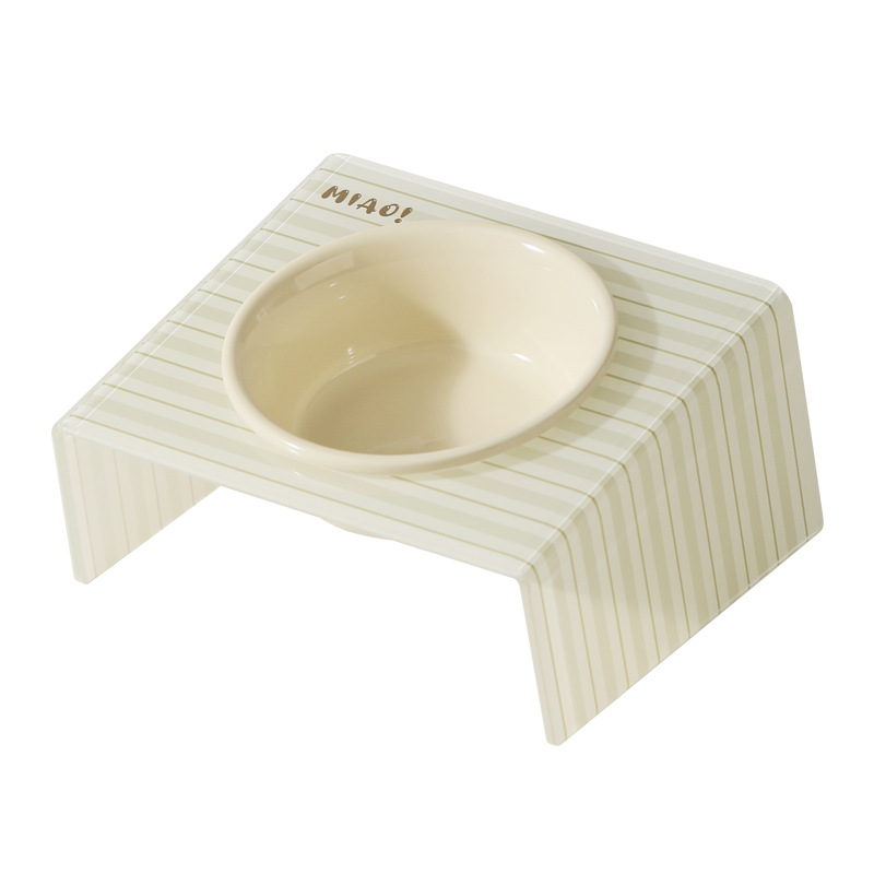 Tacos de cerámica para gatos Tacos de comida para gatos Tacos de arroz Tacos de comida para gatos de pies altos Tacos de agua para gatos y perros Tacos de agua para mascotas acrílicos