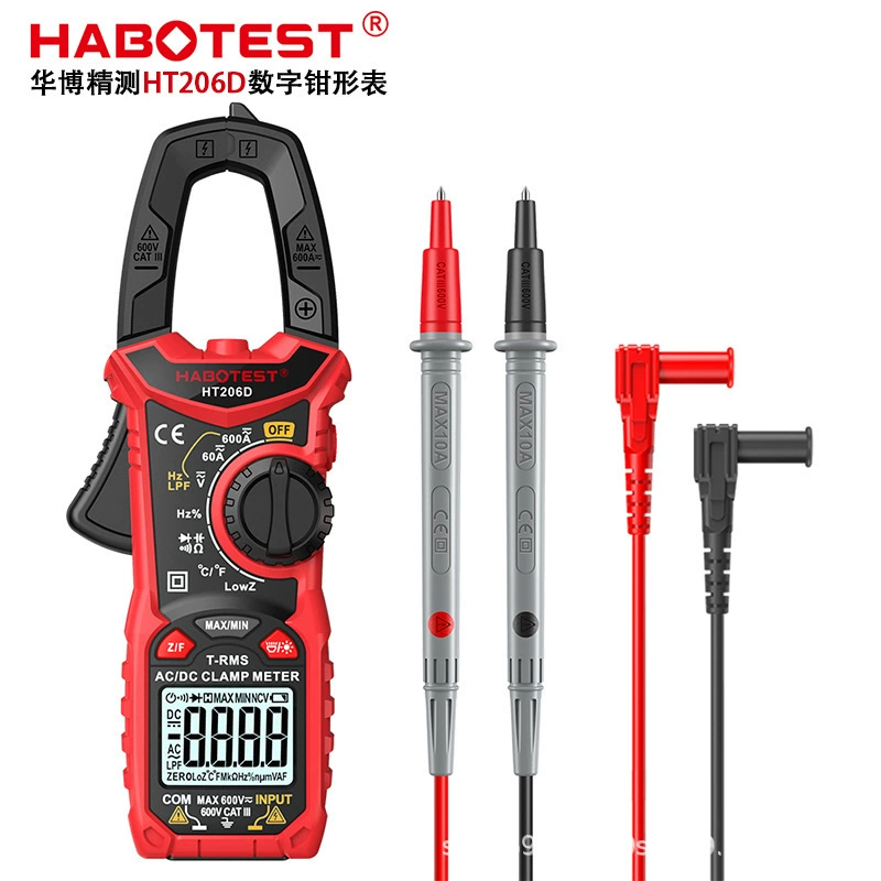 Цифровой клещевой мультиметр Huabo HT206D/HT206A/HT206B высокой точности