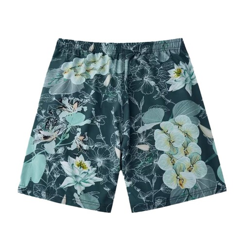 Men's Beach Shorts with Underwater Quick-Dry Loose Fit Plus Size Swimming Trunks for Hot Springs Vacation and Swimming