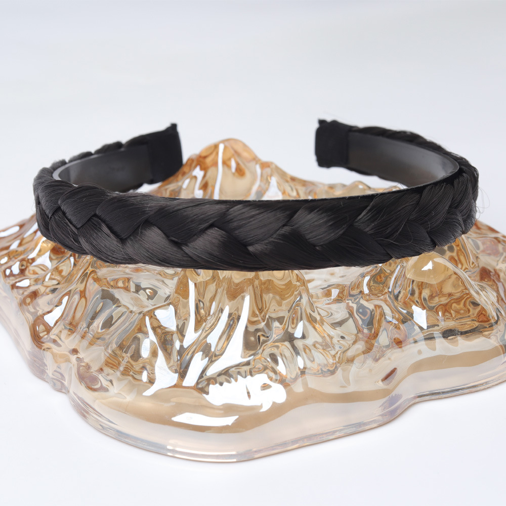 Diadema Trenzada con Dientes Estilo Coreano de Plástico para Cubrir Canas image 33