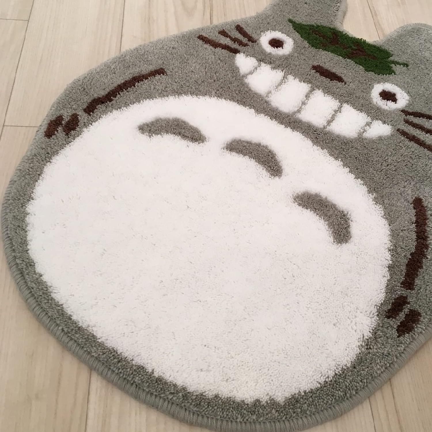 卡通龙猫仿羊绒地垫卫生间浴室吸水家用厕所防滑进门脚垫玄关地毯