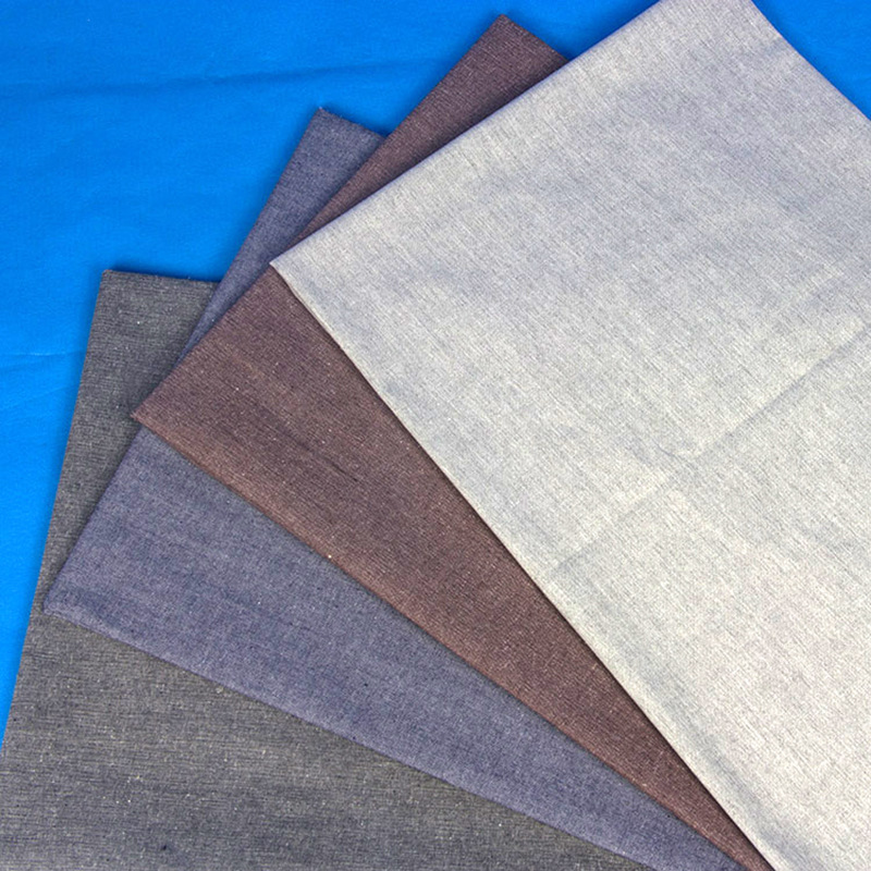 厂家批发 涤棉麻色织 平纹纯色布料服装面料箱包鞋帽窗帘桌布 027