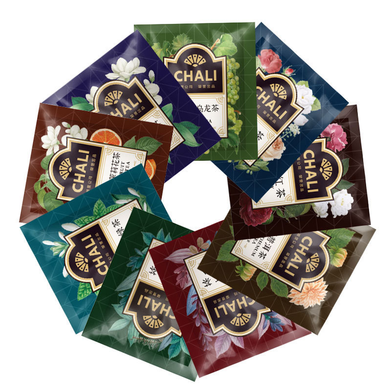 CHALI Tea Multi-flavor Choice Black Tea Green Tea White Tea Oolong Tea Pu'er Tea 100 Tea Bag Non-woven Fabric