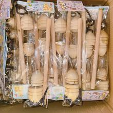 儿童2个装玩具陀螺木质怀旧玩具套装儿童玩具葫芦陀螺2元百货批发