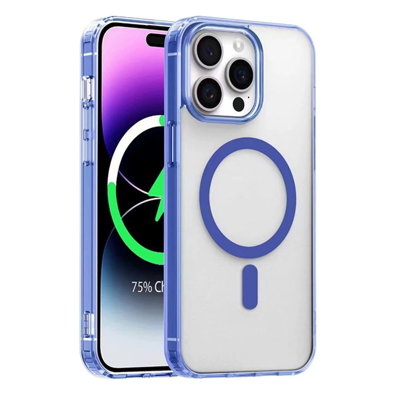 Подходит для iPhone 16 прозрачный магнитный чехол MagSafe Apple 13/14 акриловый 17 противоударный чехол оптом
