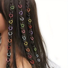 D 13377 Colorful kids' braid hair ring ��ɫ��ͯ�෢�λ�