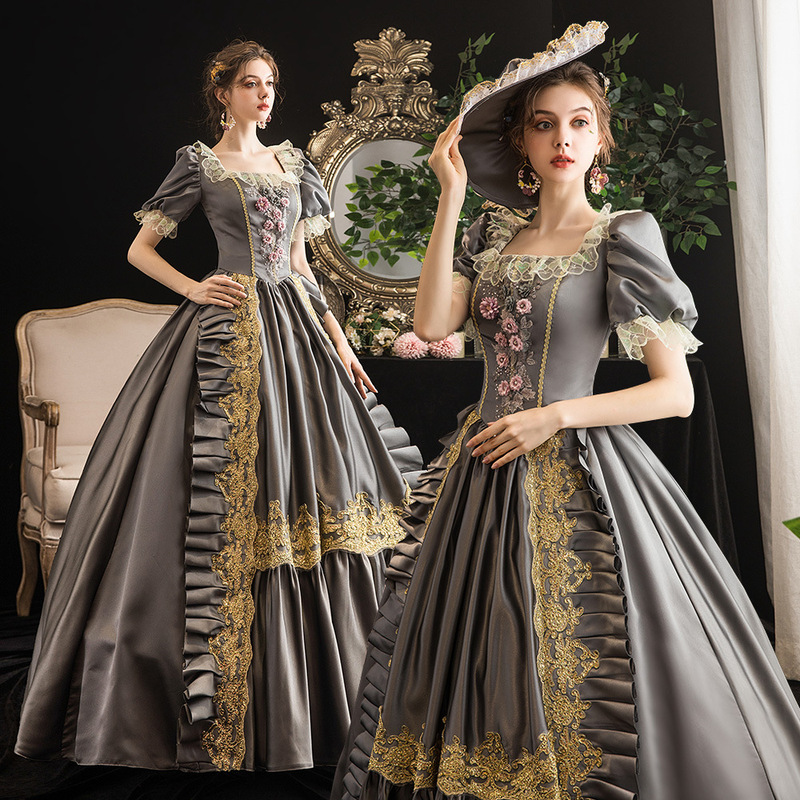 New Cinderella Aristocratic European Princess Performance Dress Performance Evening Makeup Studio Photo Show Court Dress New Cinderella Aristocratic European Princess Performance Dress Performance Evening Makeup Studio Photo Show Court Dress