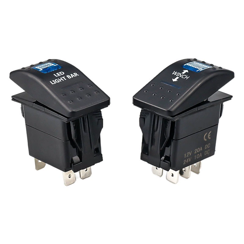 12V24V автомобиль лодка прицеп яхта автомобиль двойной светодиодный кулисный переключатель двойной свет модификация переключатель 5P