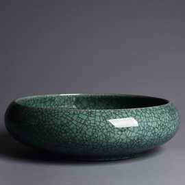 陶瓷盆栽器皿无孔水培容器桌面绿植花卉碗莲一叶莲铜钱草水仙花盆