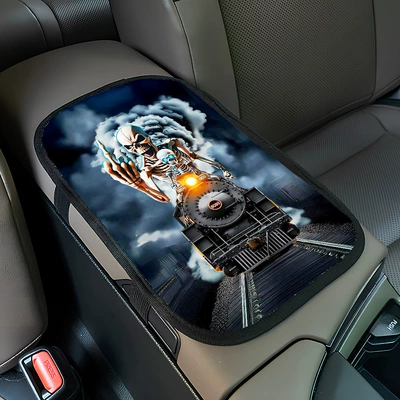 Armrest box pad: fun patterns, sponge car interior - zkfs082