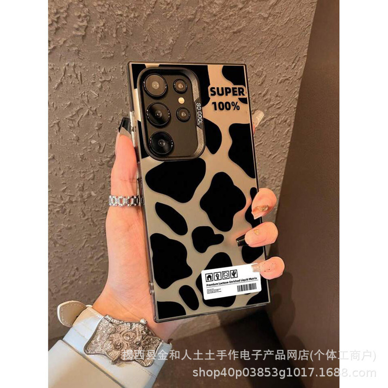 Cow Pattern Suitable for Samsung Galaxy S25 Mobile Phone Case Samsung A56 Protective Cover S24 Girl Note20U3 Cow Pattern Suitable for Samsung Galaxy S25 Mobile Phone Case Samsung A56 Protective Cover S24 Girl Note20U3