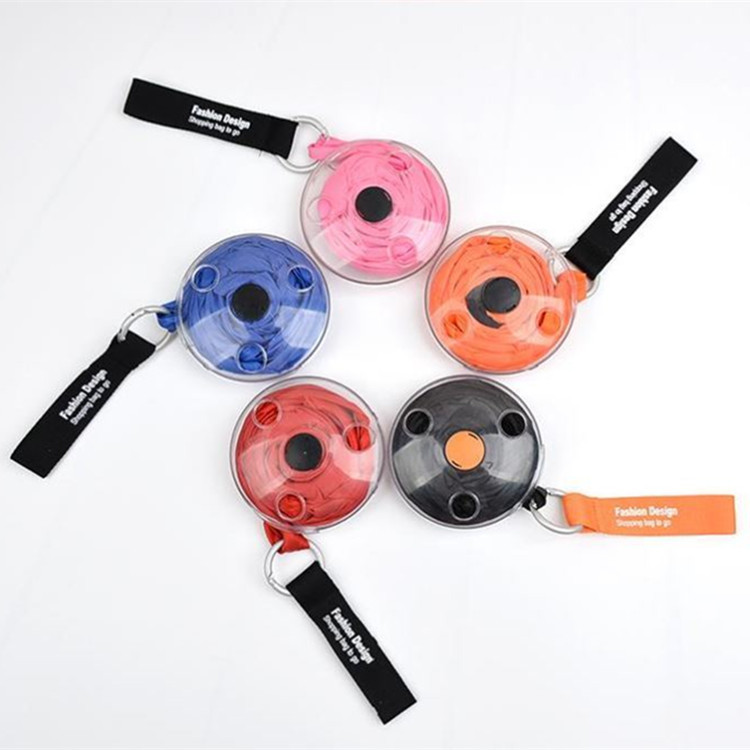 小圆盘购物袋同款简易超轻轻巧商场买菜收缩手提袋斜跨可加厚轻便