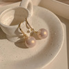 Silver needle, advanced retro earrings from pearl with tassels, silver 925 sample, high-quality style, bright catchy style