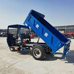 小型煤矿自卸拉砖电动柴油三轮车 工地运输车建筑砂石翻斗三轮车