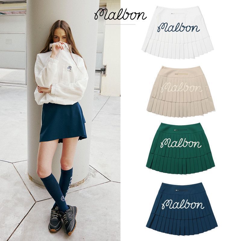 2025 Korean New Golf Skirt Women's Summer Slim-Fitting Quick-Drying Sports Anti-Exposure Pleated Skirt