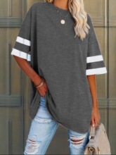 J 26391 versized Color Blo Belted T-shirt ����ײɫT��