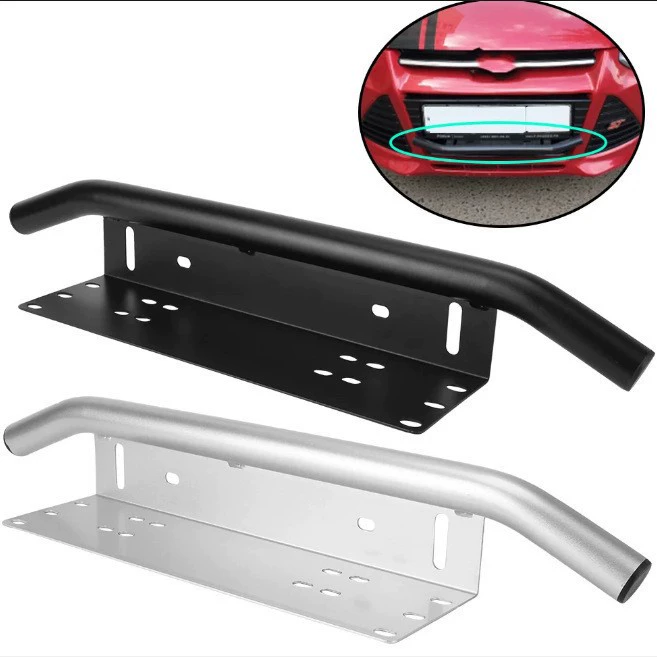 Кронштейн номерного знака автомобиля внедорожник оснащен кронштейном прожектора универсальная передняя планка алюминиевая стойка номерного знака