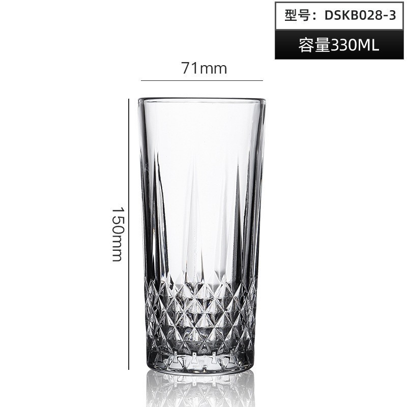 Inventario al por mayor creativo en relieve tazas clásicas tazas de bebida tazas de vino tazas de vino de bar de vidrio tazas de whisky