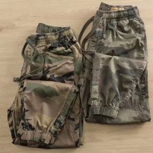 耐脏干活穿的裤子男士耐磨户外工人工地迷彩工作服宽松多袋工装裤