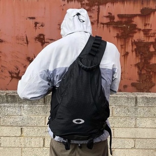 Embroidered Light Riding Bag Heavy Industry Ancient Bow and Arrow Bag Shoulder Crossbody Bag Tactical Wind Backpack Couple Backpack Black