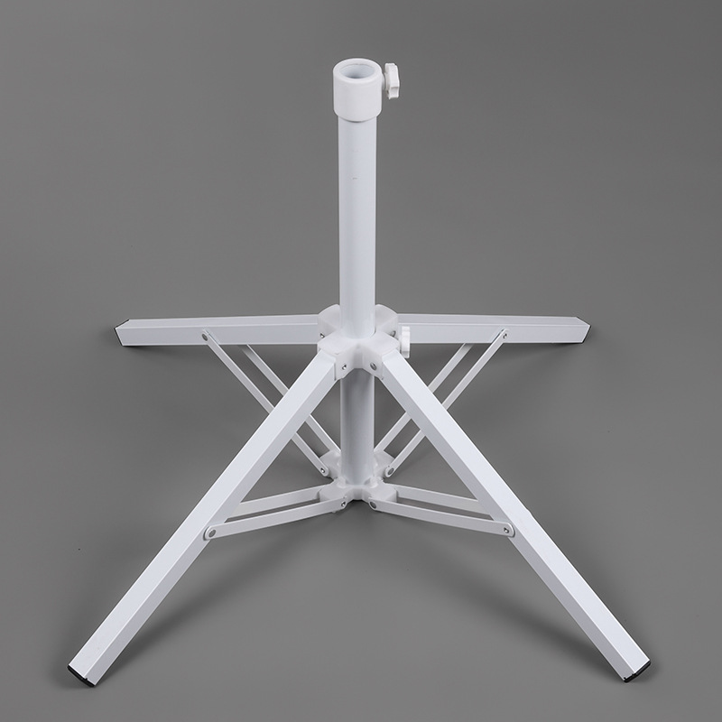 Gran sombrilla al aire libre gran puesto paraguas base publicidad paraguas asiento inferior plástico Cruz plegable base