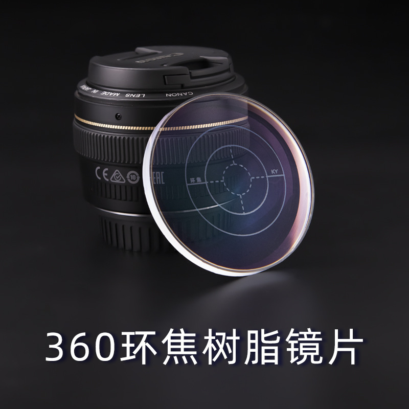 1.56/1.61/1.67防藍光環焦鏡片青少年360環焦/全焦近視減緩眼鏡片