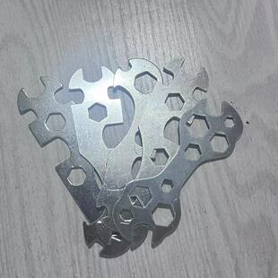 Factory wholesale thick porous stamping flake wrench bicycle repair tool multi-function flake hexagonal wrench