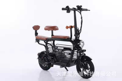 Vietnam Two-Wheeled Pet Lithium Battery Car Family Fashion Assist Foldableing Small Scooter 48V Electric Car (Qatlanan elektrik velosipedlər) - pet-naked-car-black