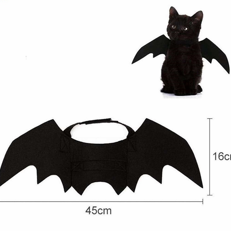 北欧スタイルハロウィーンフェルトペット装飾コウモリ翼ペットハロウィーン玩具フェルト双翼|undefined