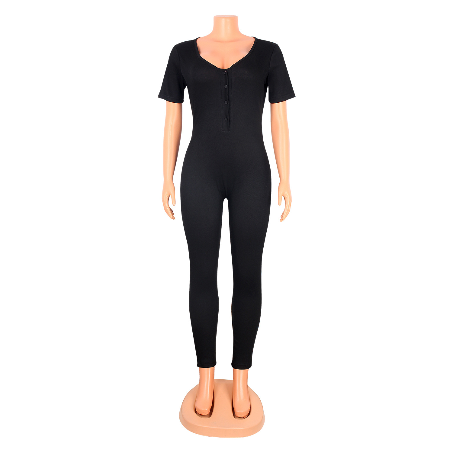 Women's fashion sexy one-shoulder romper_voghion.com