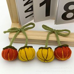新款手工针织南瓜挂件服饰饰品配件配件diy手工手机壳包服装辅料