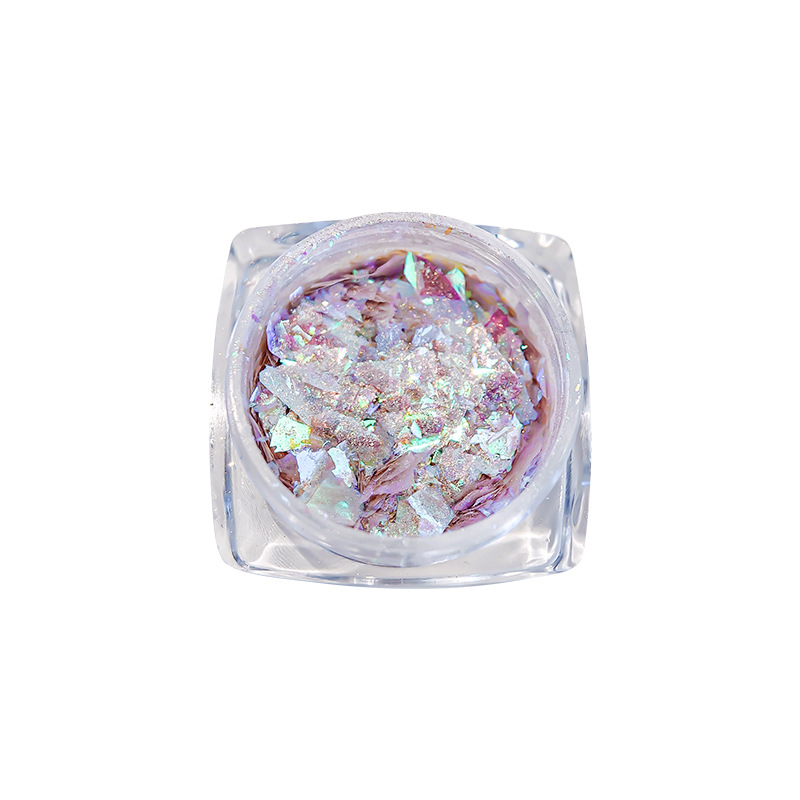 Aurora Yunjin powder flash ultra-thin fantasy Opal powder glitter color changing nail jewelry cross-border e-commerce accessories