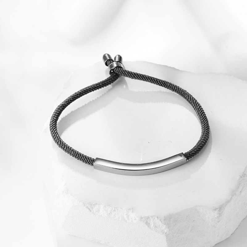 304 Stainless Steel Material Geometric Pattern Simple Style Geometric 304 Stainless Steel Plating Men's Bracelets Men's Chain Bracelets